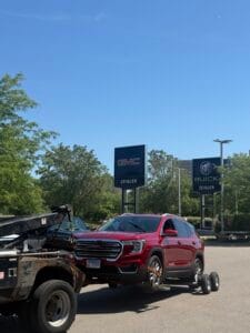 GMC Terrain towed after an electrical no-start near Foster and California in North Park Chicago to a Lincolnwood dealership